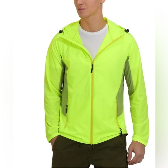MAPAMYUMCO Other - MAPAMYUMCO Yellow Green Ultra Light Quick Dry Hooded Jacket XL
